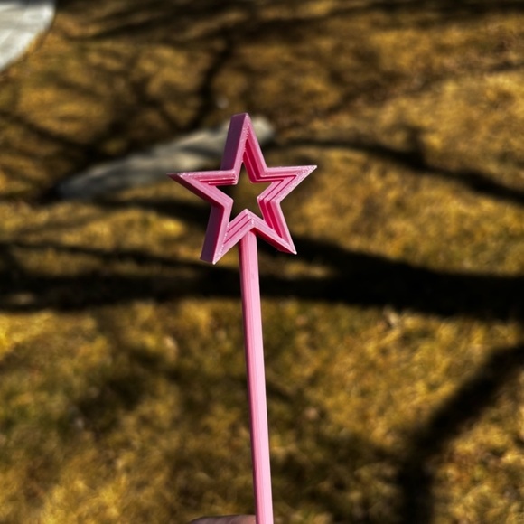 Kids’ Pink Star Wand - Picture 2 of 3